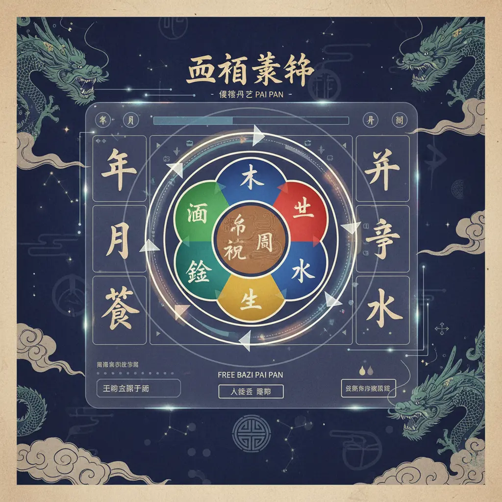 免費八字排盤 - 五行結構