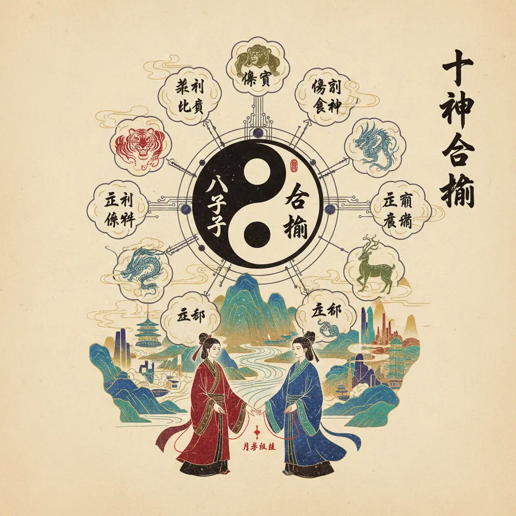 八字合婚 - 十神理論