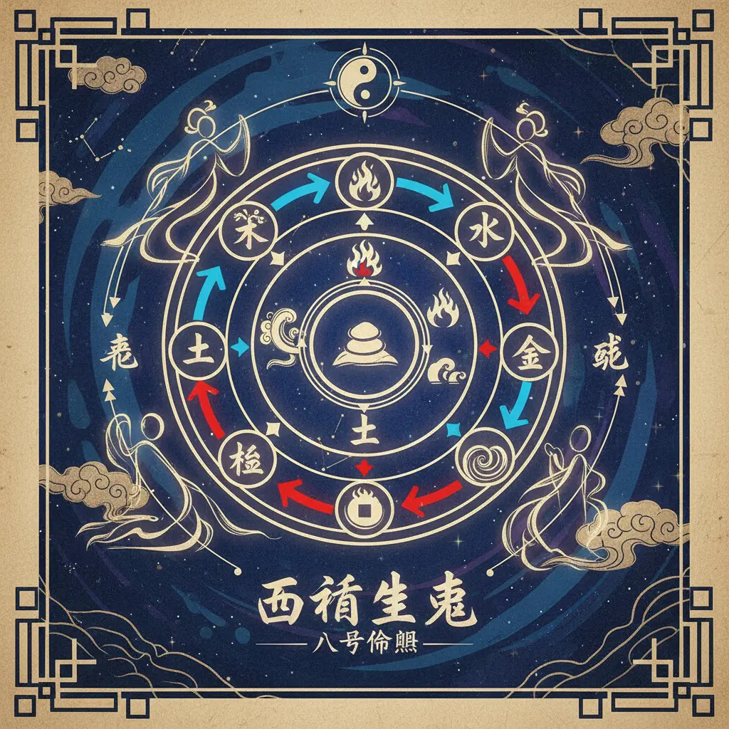 八字命盤 - 五行生剋