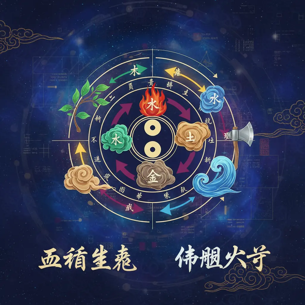 命盤八字 - 五行生剋