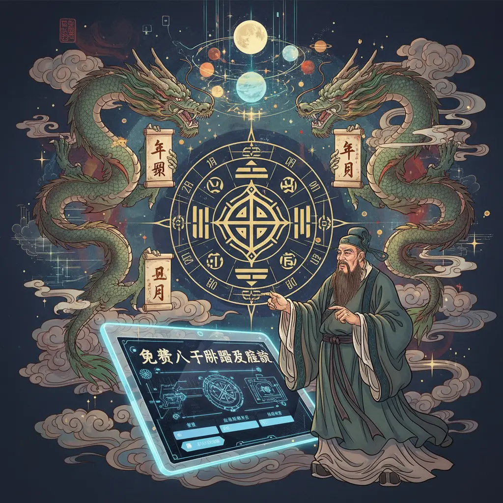 免費八字排盤及解說 - 八字算命
