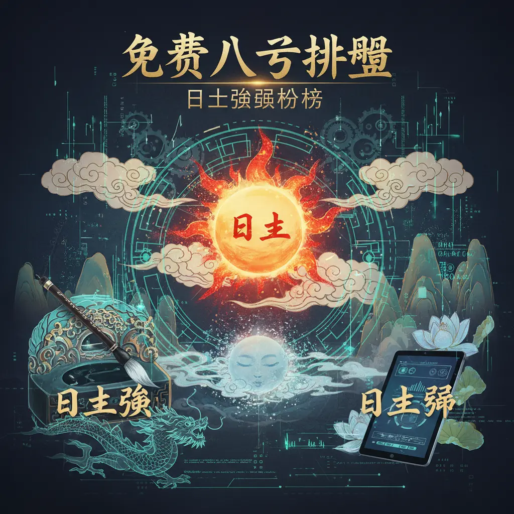 免費八字排盤 - 日主強弱
