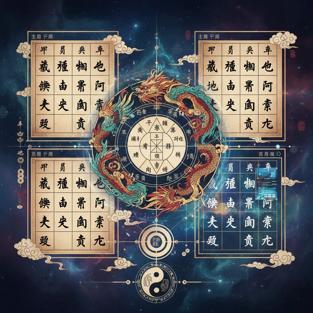 八字合盤 - 六爻納甲