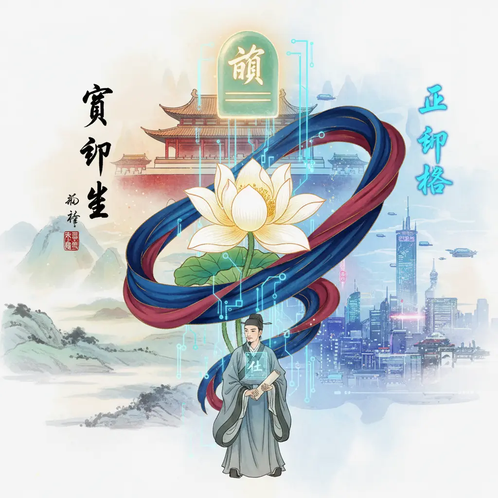 正印格 - 官印相生